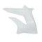 FRONT SIDE COVER - RIGHT - "PIAGGIO GENUINE PART" GILERA 50 SMT, RCR 2011> WHITE -86692500W0B