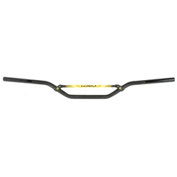GUIDON 50 A BOITE KRM PRO RIDE DIAM 22,2mm ALU NOIR/JAUNE