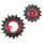 GALET DERAILLEUR AOPW TRIPEAK 14-18 DENTS CERAMIQUE 12x1V. SRAM T TYPE ROUGE (JEU DE 2) (GARANTIE 4 ans)