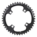 CHAINRING FOR MTB- Ø104 - 4arms-FOR DOUBLE- 42T. Ø104 2X10 OUTER BLACK STRONGLIGHT . 10 Speed SHIMANO (EXCEPT XT/XTR) NON THREADED