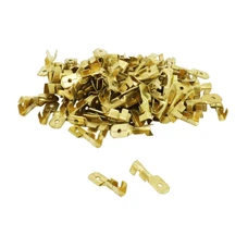 COSSE ELECTRIQUE LAITON NON ISOLEE PLATE MALE 6.3 (VENDU AU SACHET DE 100 PIECES) -SELECTION P2R