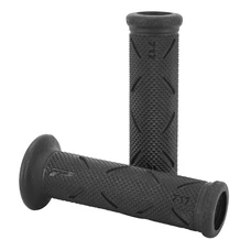 GRIP- PROGRIP ON ROAD 717 DUAL DENSITY BLACK/BLACK 122mm OPEN END (PAIR) (ROAD BIKE)