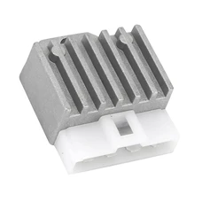 REGULATEUR DE TENSION SCOOT ADAPTABLE MBK 50 BOOSTER 1990>2003, NITRO 1997>2003 / YAMAHA BWS 1990>2003, AEROX 1997>2003 / MALAGUTI F12 1994>2002 (CONNECTEUR BLANC 4 FICHES) -MAGNETI MARELLI