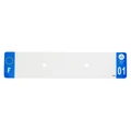 BANDE PLAQUE AUTO 520x110 POUR PVC VIERGE DEP. 01/EURO (VENDU A L'UNITE)