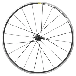 ROUE ROUTE PATIN BLOCAGE 700 MAVIC AKSIUM ARRIERE NOIR CASSETTE SHIMANO 11/10V 20 RAYONS JANTE 622-17