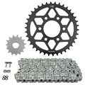 KIT CHAINE ADAPTABLE ROYAL ENFIELD 410 HIMALAYAN 2016>2024 525 15x38 (DEMULTIPLICATION ORIGINE) -AFAM