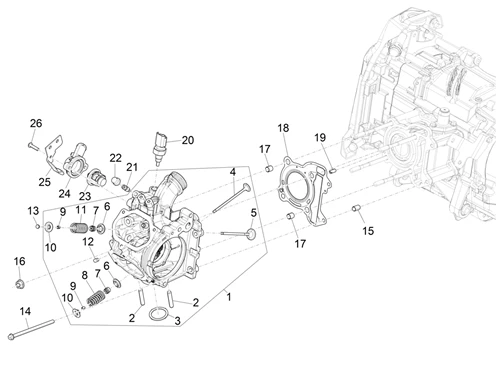 Ensemble culasse - Soupapes