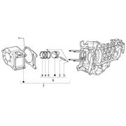 Ensemble cylindre-piston-axe de piston