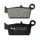 PLAQUETTE DE FREIN NEWFREN POUR GAS GAS 300 EC 2000>2010 AR / SUZUKI 250 RM 1996>2008 AR / YAMAHA 250 WR X 2008>2013 AR, 125 YZ 1998>2002 AR (L 75mm - H 36mm - P 10.5mm)  (FD0114BD)  (DIRT ORGANIQUE)