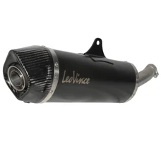POT MAXISCOOTER LEOVINCE SBK NERO POUR PIAGGIO 500 MP3 2011>, 400 MP3 LT, RST 2007>2012/GILERA 500 FUOCO 2007> (COUPELLE CARBONE) (SANS CATALYSEUR) (HOMOLOGUE CE)  -REF 14005-