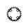 CHAINRING FOR MTB - 24T. Ø64 2X10 "INNER" BLACK STRONGLIGHT -4 ARMS- 10 Speed SHIMANO XT M785 (FOR OUTER 38T. ) NON THREADED- thickness 3,5mm