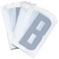 LETTER FOR LICENSE PLATE PVC MOTORBIKE/SCOOTER  45mm  B  (SOLD PER 10)