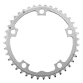 CHANRING FOR ROAD BIKE-5 arms- 40T. Ø130 -MIDDLE- SILVER -ALUMINIUM- 7075 STRONGLIGHT 9/10 Speed (SHIMANO TYPE)