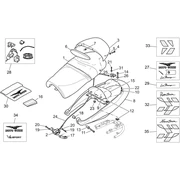 Selle - Queue de carenage