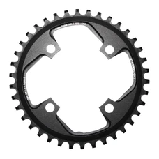 CHAINRING FOR MTB-FOR SINGLE- 38T. Ø94 BLACK -ALUMINIUM- 7075 STRONGLIGHT -4 ARMS- for SRAM X01- Thickness 5 mm