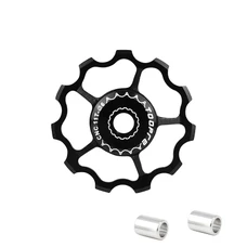 GALET DERAILLEUR TOOPRE POUR 11-13 DENTS NOIR (VENDU A L'UNITE) -INCLUS RONDELLES 4 ET 5 mm