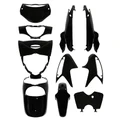 CARROSSERIE/CARENAGE MAXISCOOTER ADAPTABLE HONDA 125 SH INJECTION 2005>2008 NOIR BRILLANT (KIT 10 PIECES)  -P2R-