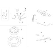 Roue de secours - Trousse à outils