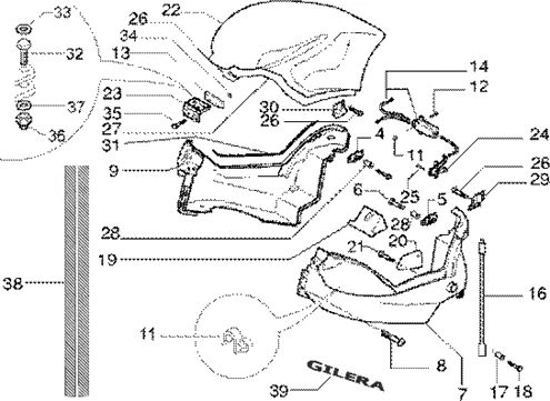 Logement porte-casque