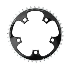 CHAINRING FOR ROAD BIKE- 5 Arms- 42T.Ø 110 -OUTER- ALUMINIUM BLACK- 7075 TA ZEPHYR (SHIMANO TYPE) 9/10Speed.