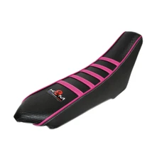 COUVRE/HOUSSE DE SELLE 50 A BOITE KRM PRO RIDE POUR RIEJU 50 MRT 2009> NOIR/ROSE