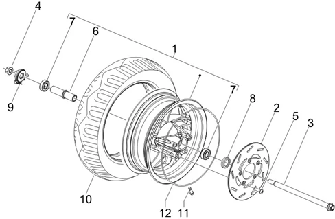 Roue avant