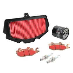 KIT ENTRETIEN MOTO ADAPTABLE KAWASAKI 400/500 NINJA 400 2018>2023, Z400 2019>2023, NINJA 500 2024>, Z500 2024> PLAQUETTE METAL FRITTE (PACK 6 PIECES) -SELECTION P2R PREMIUM