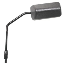 RETROVISEUR SCOOT REPLAY F1 DIAM 8 REVERSIBLE CARBONE TRESSE MAT (x1) -TIGE LONGUE NOIR- **