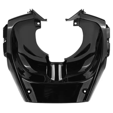 CARENAGE/TABLIER AV SCOOT ADAPTABLE MBK 50 STUNT/YAMAHA 50 SLIDER NOIR BRILLANT (PARE BOUE) -P2R
