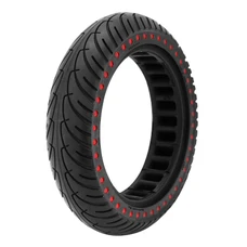 PNEU TROTTINETTE 8.5 X 2.00 NID ALVEOLE POINT ROUGE NOIR TR ANTI-CREVAISON - PNEU PLEIN (XIAOMI M365/ PRO)
