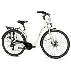 VELO MUSCULAIRE CITY BIKE 28 LEADER FOX REGION 2025 FEMME BLANC 7V CADRE ALU 19 POUCES (TAILLE ADULTE 175 à 183 cm)