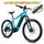 VELO ELECTRIQUE/VAE VTT 27,5 LEADER FOX KENT 2025 BLEU CLAIR 9V MOTEUR CENTRAL BAFANG M510 36V 95Nm BATTERIE 20Ah (16'' - H40.6cm - TAILLE S - POUR ADULTE DE 158cm à 168cm)
