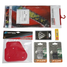 KIT/PACK ENTRETIEN SCOOT ADAPTABLE MBK 50 NITRO/YAMAHA 50 AEROX (PACK 6 PIECES) -SELECTION P2R