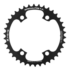 PLATEAU ROUTE 4BRA D.110 POUR SHIMANO ULTEGRA R8100/8170 DURA-ACE R9200/9270 105 R7100 TA X110 38DTS INTERIEUR NOIR 12V. (PENSER A COMMANDER LE KIT INTRAVIS CORRESPONDANT)