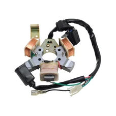STATOR ALLUMAGE CYCLO ADAPTABLE PEUGEOT 103 ELECTRONIQUE 6V AVEC CAPTEUR ET SANS PLATINE  -P2R-