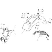Carrosserie arriére I- Garde-boue