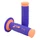 REVETEMENT POIGNEE PROGRIP MOTO OFF ROAD 791 DOUBLE DENSITE BASE FLUO ORANGE FLUO/BLEU CLOSED END 115mm (CROSS/MX) (PAIRE)