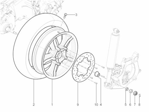 Roue arrière