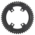 PLATEAU ROUTE 4BRA D.110 POUR SHIMANO R9200/8100/7100 STRONGLIGHT DOUBLE 50DTS EXTERIEUR NOIR (POUR INTERIEUR 36DTS) NON FILETE - EPAISSEUR mm 12V. PRENDRE REF POUR KIT INTRAVIS