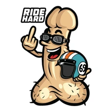 AUTOCOLLANT/STICKER LETHAL THREAT MINI RIDE HARD (60x80mm)
