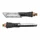 TURN SIGNAL (UNIVERSAL) REPLAY U -LEDS- TRANSPARENT/BLACK - SHORT (20 LEDS ORANGE) (PAIR) ** (L 110mm / H 20mm / Wd 11mm)