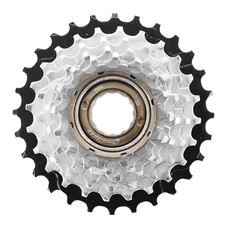 ROUE LIBRE 6V. SUNRACE 14-28 ARGENT/NOIR INDEXEE (EN BOITE)