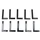 LETTER FOR LICENSE PLATE TIFLEX ALUMINIUM MOTORBIKE/SCOOTER  45mm  L  (SOLD PER 10)