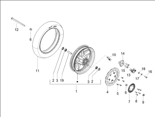 Roue avant
