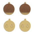 PLAQUETTE DE FREIN TROTTINETTE CT010-R COMPATIBLE BRIGMTON, DUALTRON, JOYOR, KAABO, KUGOO, OVEX, SKATEFLASH, TNE, VSETT, ZERO (VENDU PAR 2 PAIRES) -SELECTION P2R
