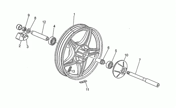 Roue arrière