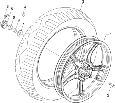 Roue arrière