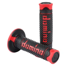 GRIP- DOMINO ORIGINAL- OFF ROAD A260 BLACK/RED (120 mm) (PAIR)