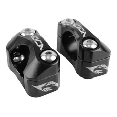 PONTET DE GUIDON UNIVERSEL VOCA HB28 V2 ALU CNC ADAPTATEUR DIAM 28,6mm NOIR (ENTRAXE FIXATION 32,20 A 34,80mm) (PAIRE)