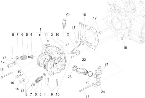 Ensemble culasse - Soupape